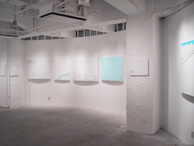 Sachiko TEMMYO exhibition  -two doors away- at lapnetship,tokyo,from december 01 to 10,2000