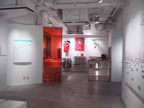 Sachiko TEMMYO exhibition  -two doors away- at lapnetship,tokyo,from december 01 to 10,2000