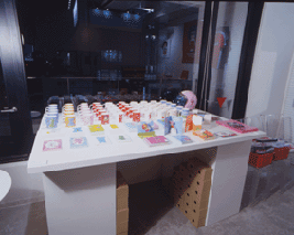 Sachiko TEMMYO exhibition  -two doors away- at lapnetship,tokyo,from december 01 to 10,2000